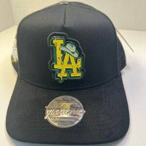 LA SnapBack Hat with Metal Front Panel Adjustable Streetwear Cap Mayiza Series